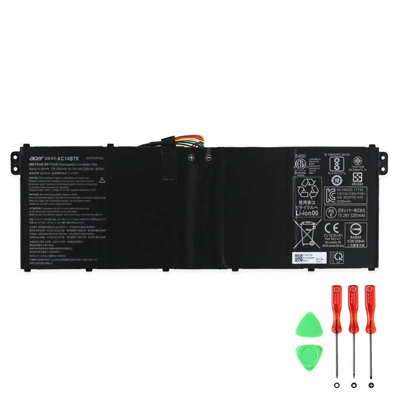 Original 3320mAh 50.7Wh Batterier Acer Nitro 5 AN515-41-F8J7