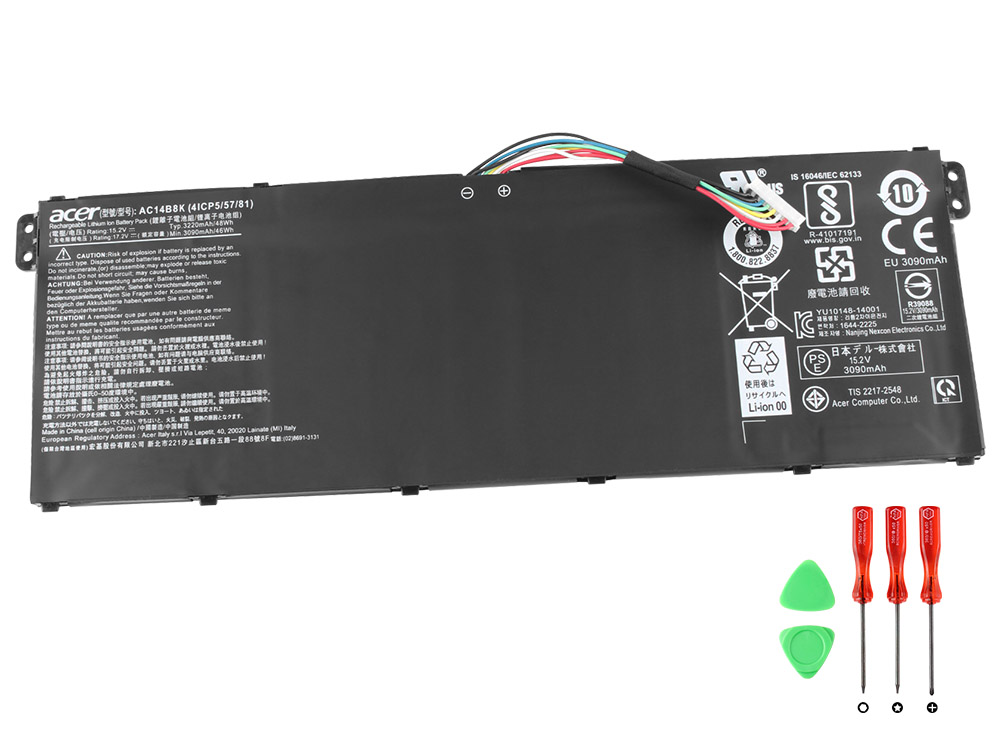3220mAh 48Wh Batterier Acer Chromebook 11 C730E