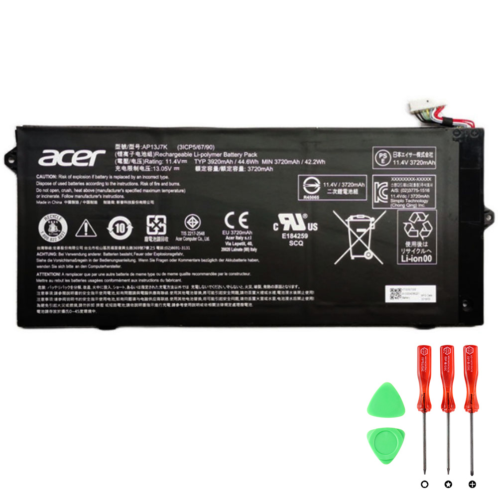 Acer Chromebook 512 C851T-C6B2（AP13J7K) Batterier Original 3920mAh 44.6Wh