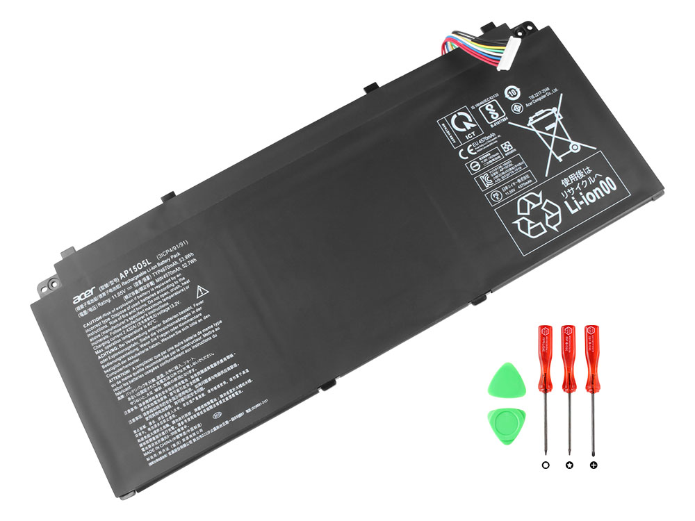 Acer Chromebook 514 CB514-2H-K7GF (AP15O5L) Batterier Original 4670mAh 53.9Wh