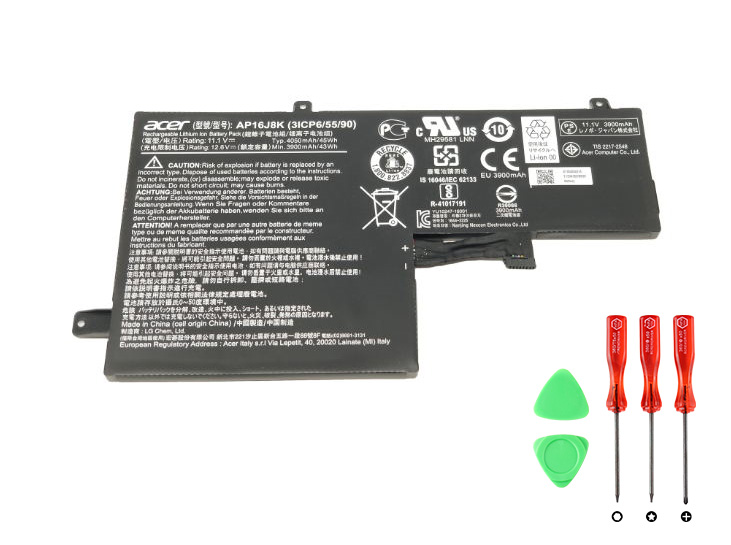 Original 4050mAh 45Wh Batterier Acer AP16J8K KT.00305.006