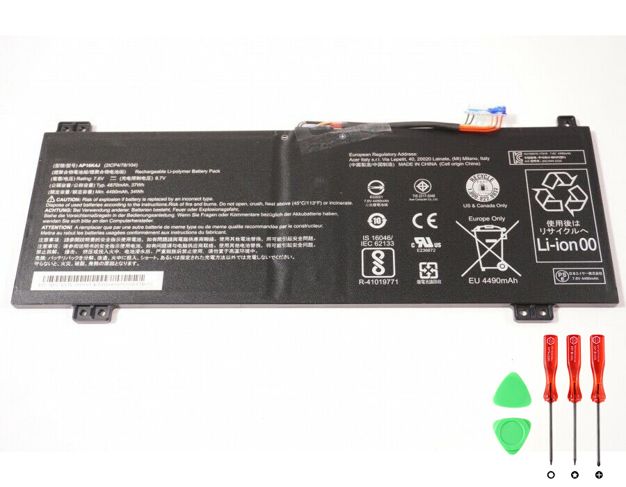 4870mAh 37Wh Batterier Acer 2ICP4/80/104 AP16K5I