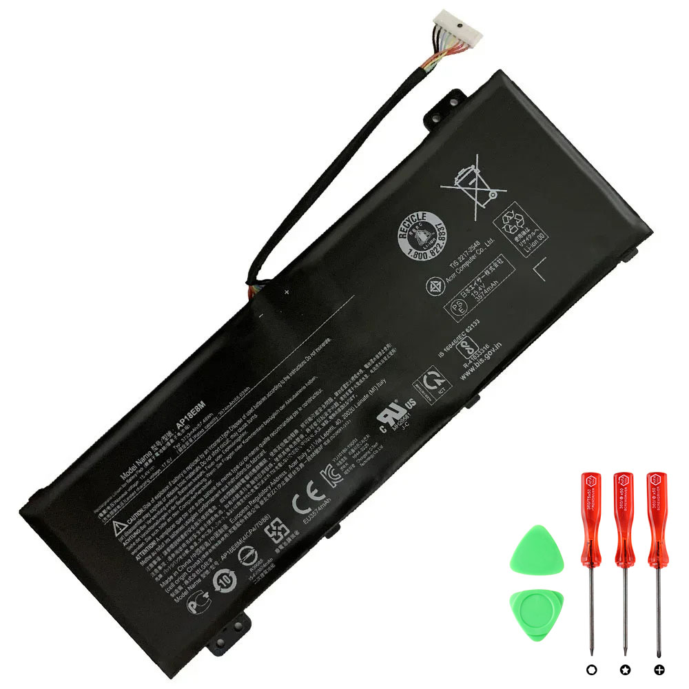 Acer ConceptD 3 Ezel CC314-73G-74TQ（AP18E8M) Batterier 3574mAh 55.03Wh