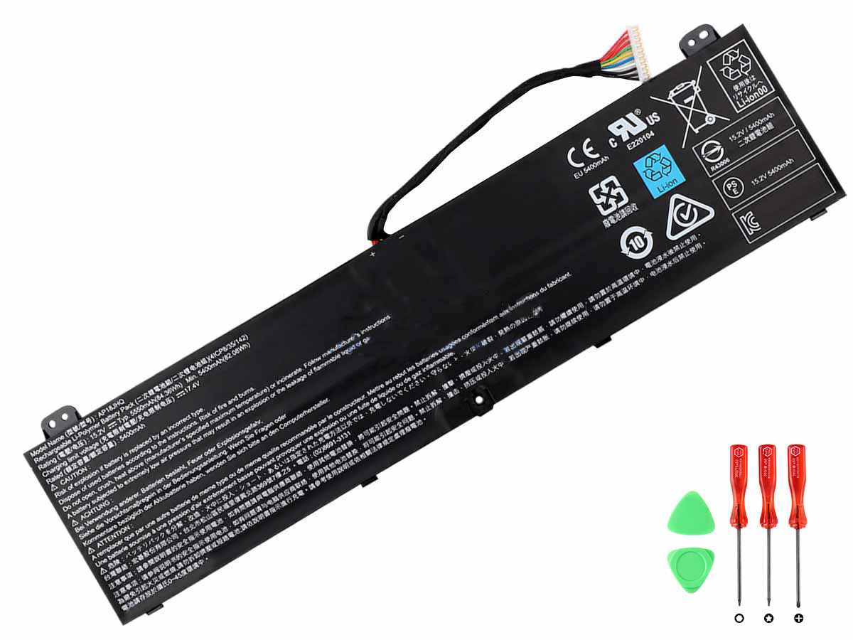 Acer ConceptD 7 Ezel CC715-72G-71H9（AP18JHQ) Batterier 5550mAh 84.36Wh