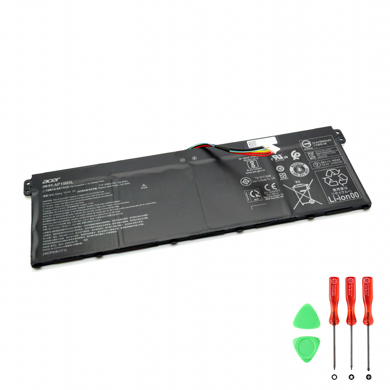 Acer Aspire 17 A17-51GM-586T（AP19B5L) Batterier Original 3550mAh 54.6Wh