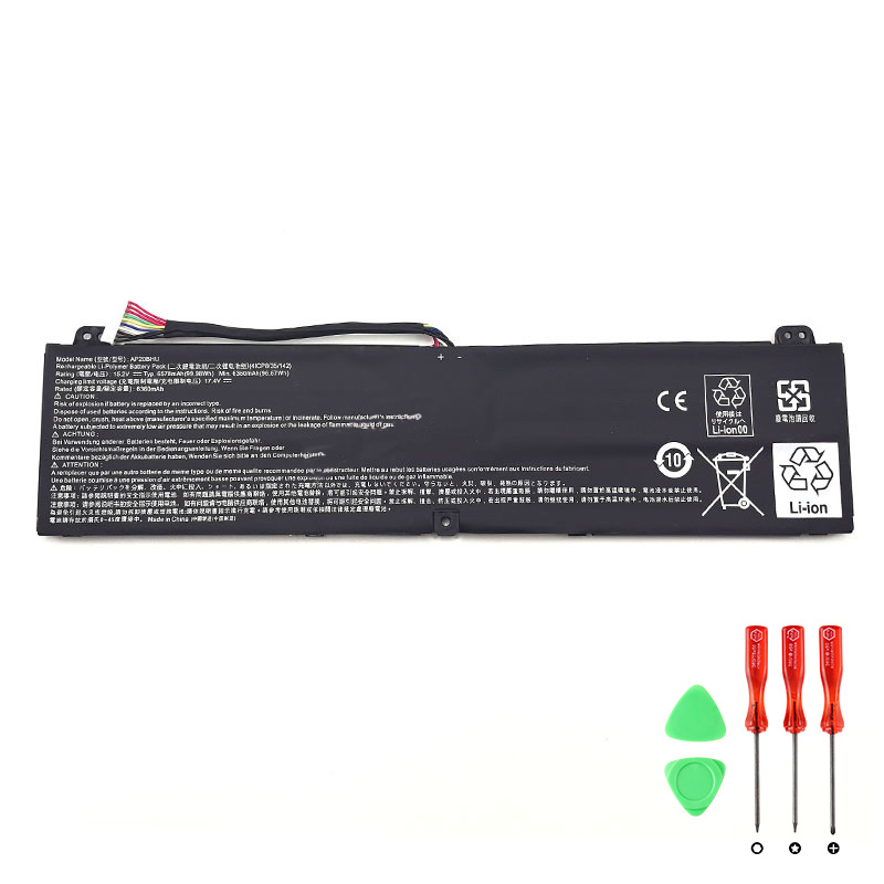 Acer Predator Triton 16 PT16-51-76XZ (AP20BHU) Batterier 6578mAh 99.98Wh