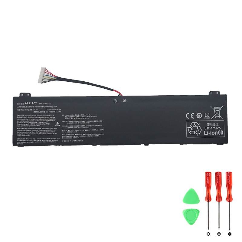 Acer Nitro 16 AN16-42-R5A3（AP21A5T) Batterier 5850mAh 90Wh