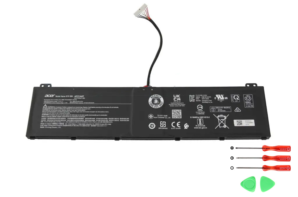 Acer Nitro 16 AN16-41-R03V（AP21A8T) Batterier Original 5884mAh 90.61Wh