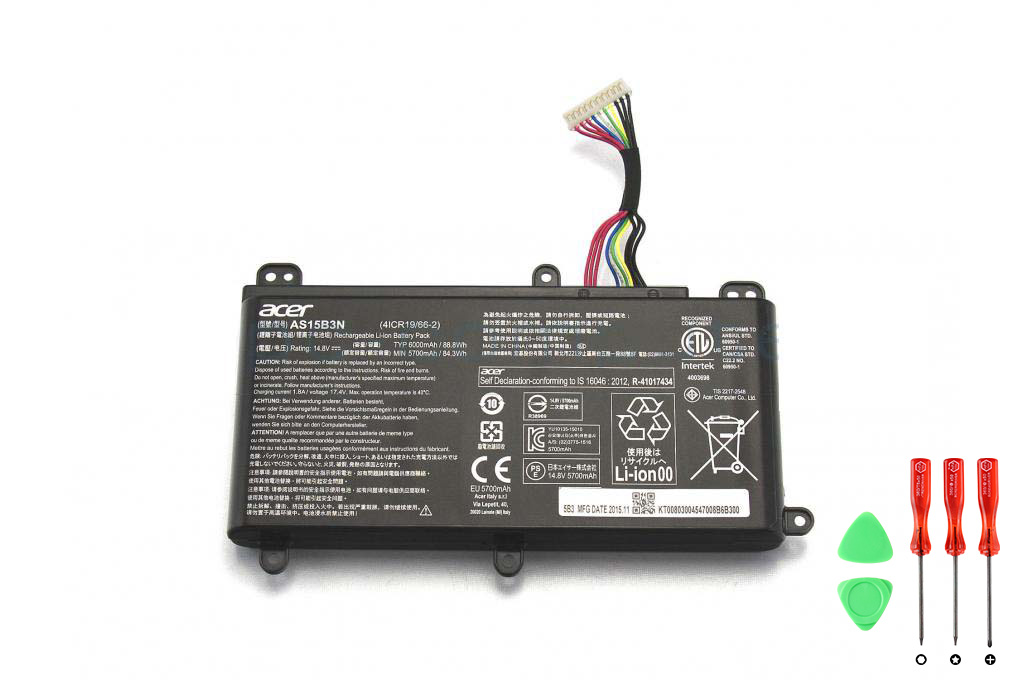 6000mAh 88Wh Batterier Acer Predator 17 G5-793-53FA
