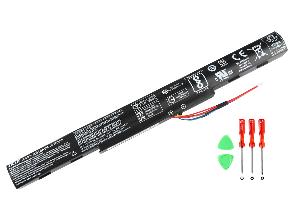 Original 2800mAh 41.4Wh Batterier Acer AS16A5K AS16A8K