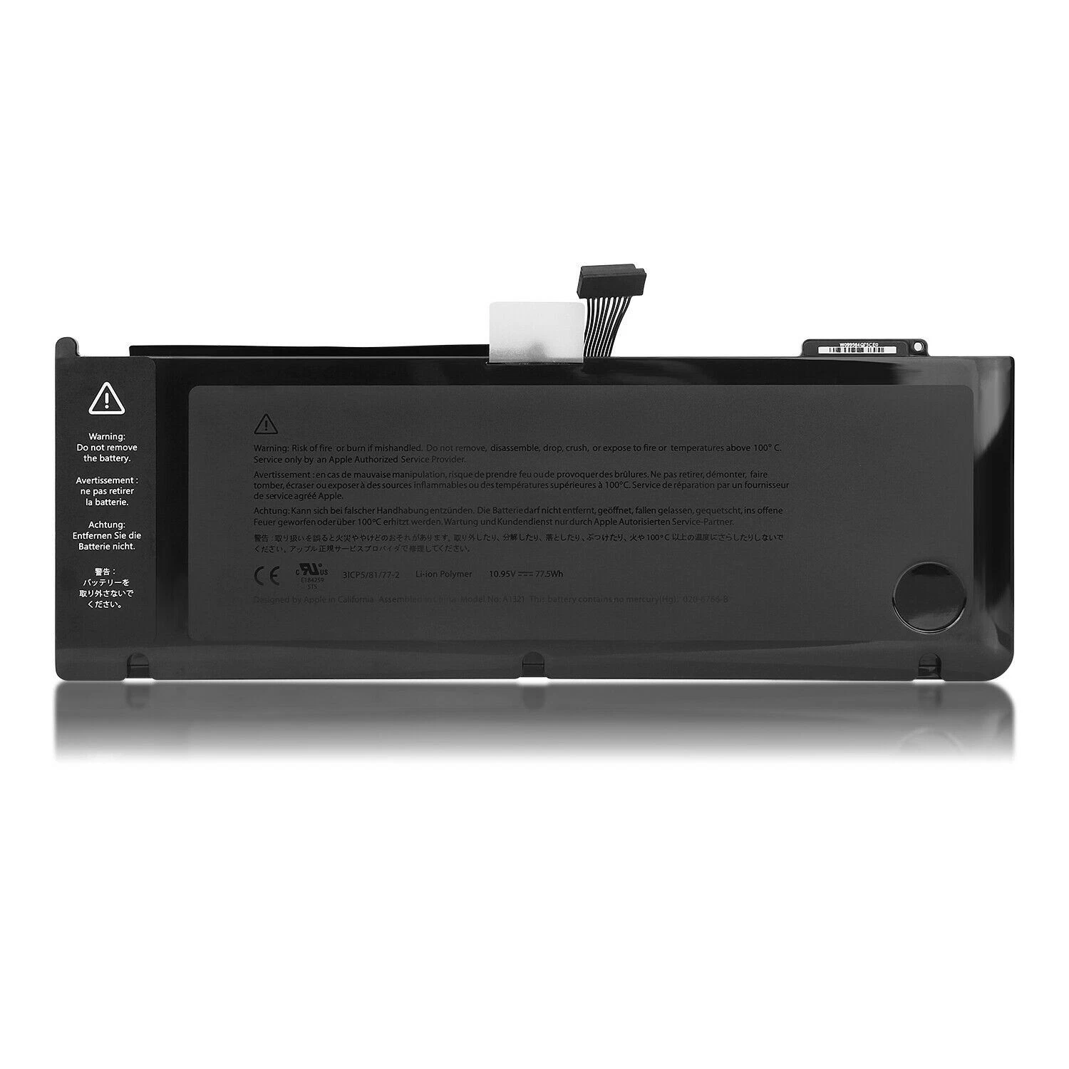 73Whr för Apple MacBook Pro 15-Inch A1286 A1321 661-5211 MC118 Batterier
