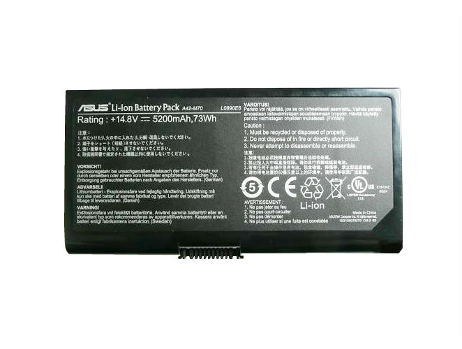 Original 5200mAh 73Wh Batterier Asus M70SV
