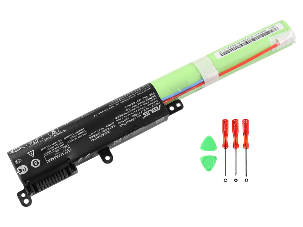 36Wh 3200mAh 3 celler Asus 0B110-00440000 Original Batterier
