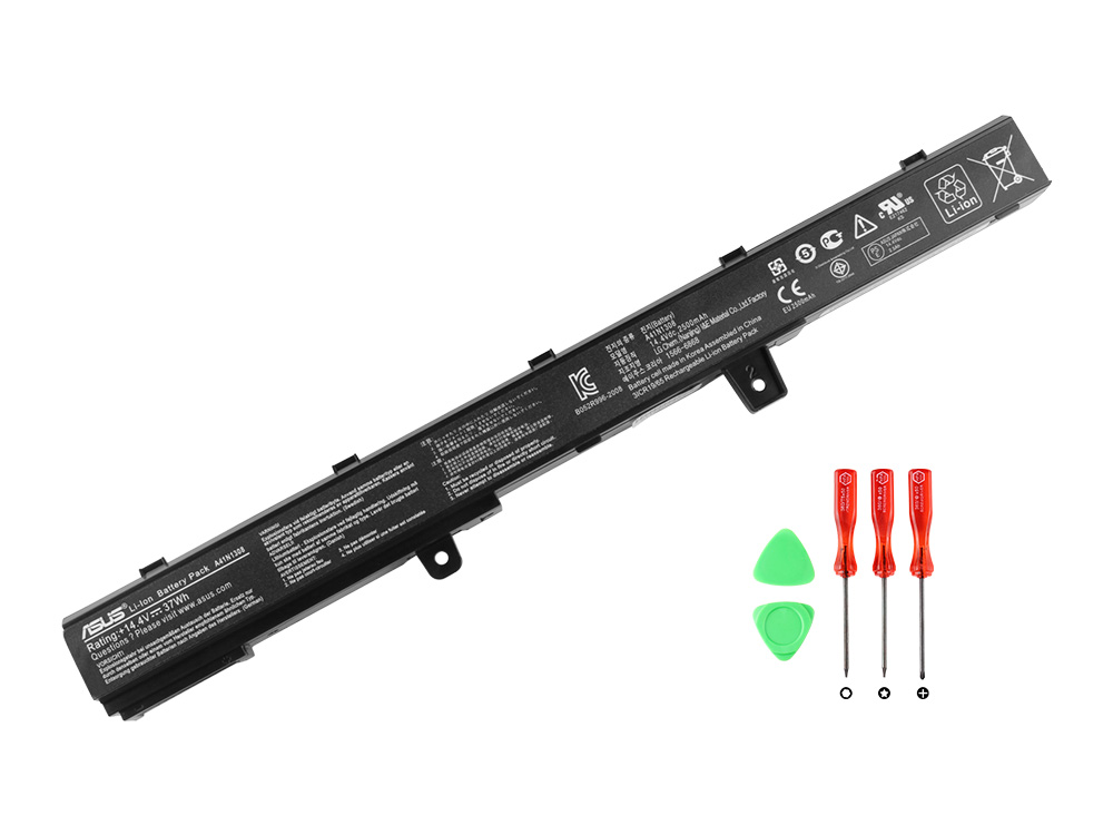 37Whr Batterier Asus X451 X451CA X451MA X451MAV Series