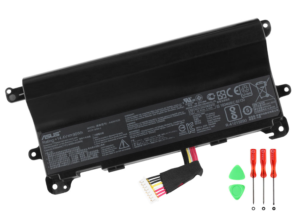 Batterier Original Asus A42N1520 90Wh
