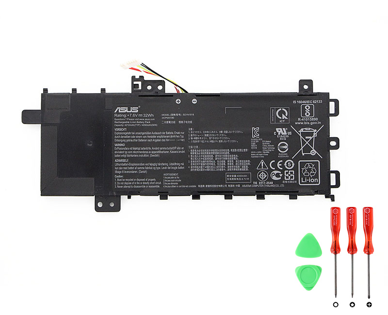 Original Batterier Asus 0B200-03190400 4110mAh 32Wh