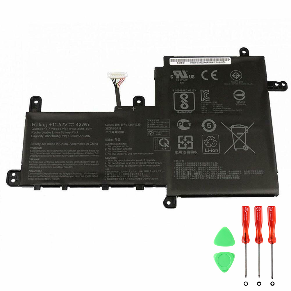 Original 3653mAh 42Wh Batterier Asus K530FF K530FN
