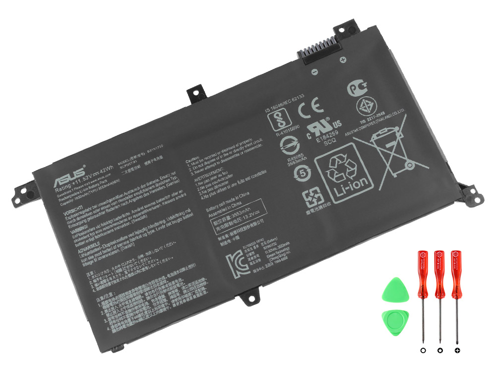 Original 3653mAh 42Wh Batterier Asus K430FA K430FN K430UF