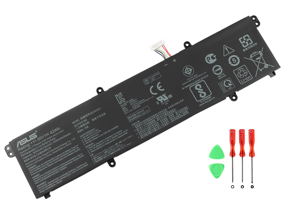 Original Batterier Asus 0B200-03580500 0B200-03580600 3640mAh 42Wh