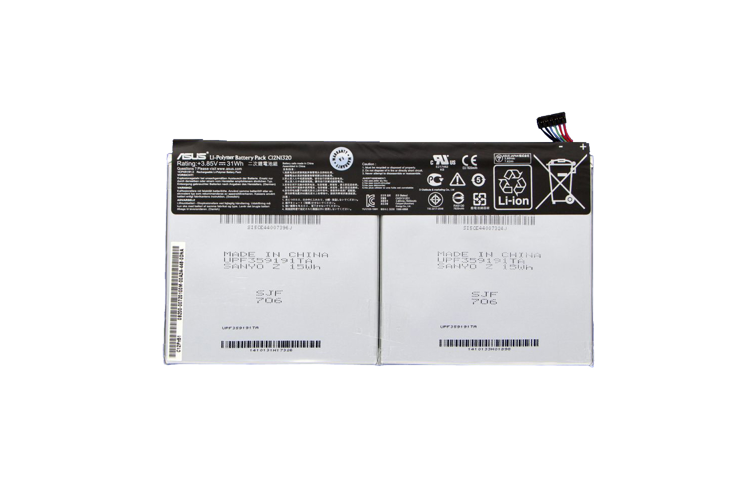 Original 31Whr Batterier Asus Transformer Book T100 T100C