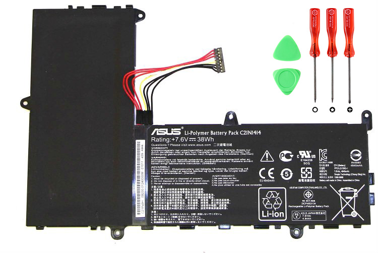 Original 38Whr Batterier Asus X205TA-BING-FD015B