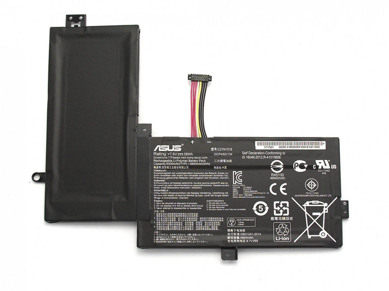38Wh 5000mAh Original Batterier för Asus VivoBook Flip TP501UA-DN024T