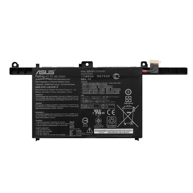 Original Batterier Asus 0B200-03560200 4335mAh 33Wh