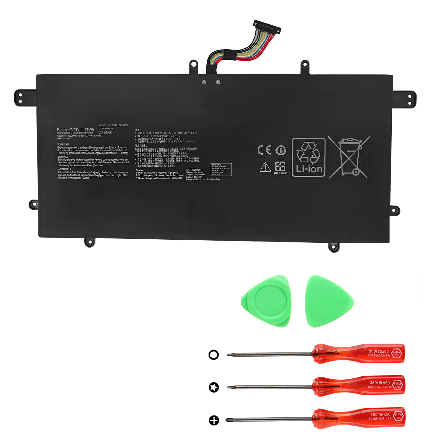 Batterier Asus ZenBook S 16 OLED UM5606KA-RK003W 9740mAh 78Wh