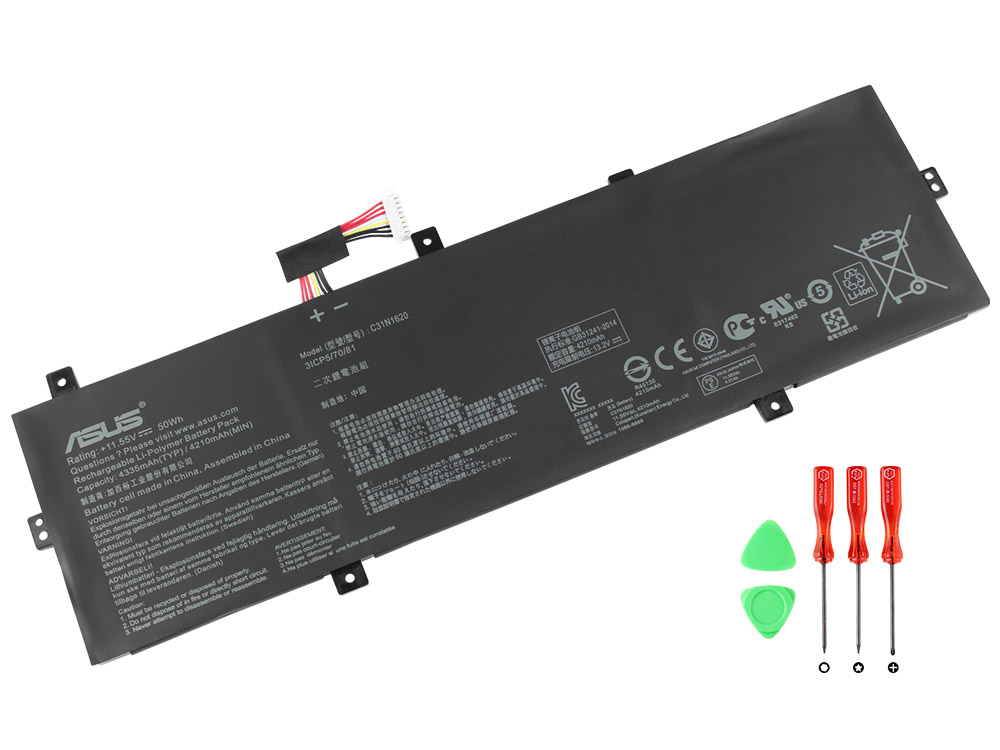Original 4335mAh 50Wh Batterier Asus C31N1620