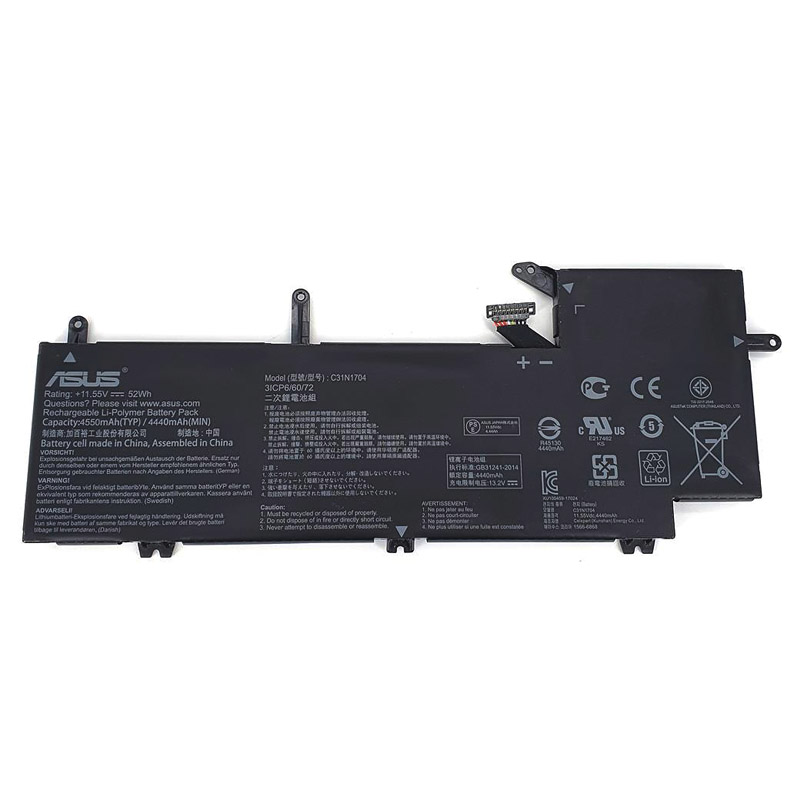 Original Batterier Asus 0B200-02650000 C31N1704 4550mAh 52Wh