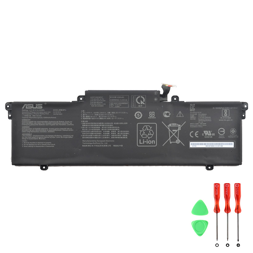 Original Batterier Asus 0B200-03730000 0B200-03730100 5427mAh 63Wh