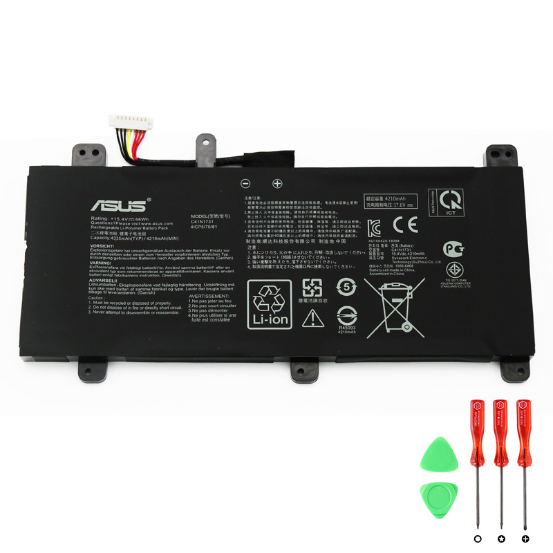 Original Batterier Asus 0B200-02990000 66Wh 4335mAh