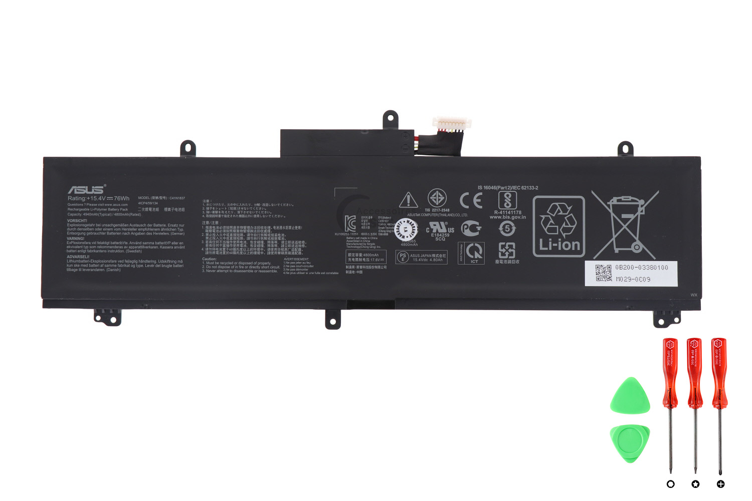 Original 4940mA 76Wh Batterier Asus 0B200-03380100 C41N1837