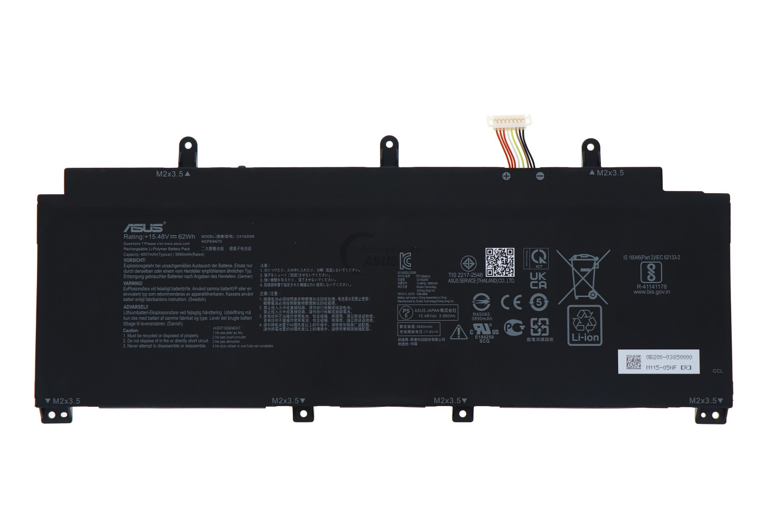 Original Batterier Asus C41N2009 0B200-03850000 4007mAh 62Wh