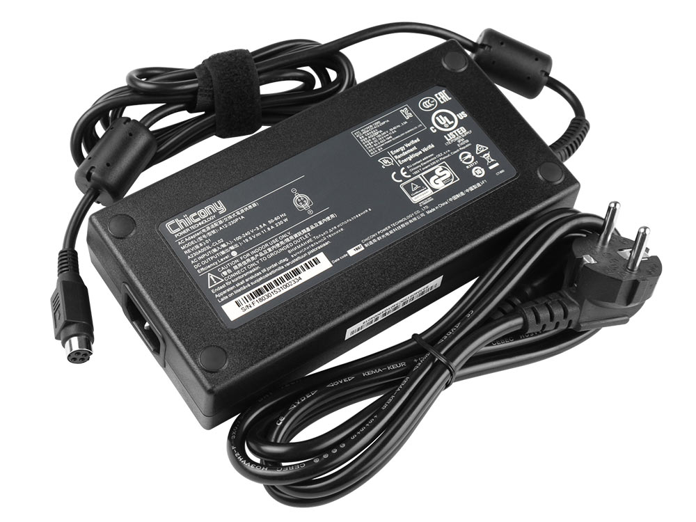 Adapter Laddare Original MSI Chicony A12-230P1A 230W + Kabel