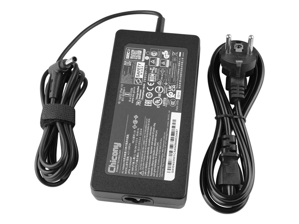 MSI Cyborg 15 AI A1UCX A1UDX Laddare AC Adapter Original 120W + Kabel