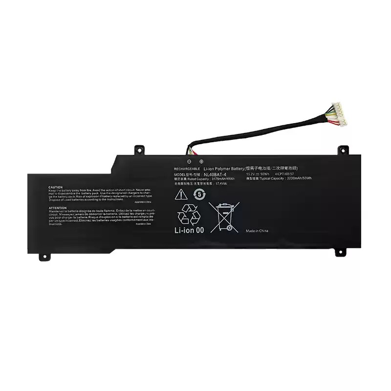 Batterier Clevo NL40AU2 NL40PU2 3175mAh 49Wh