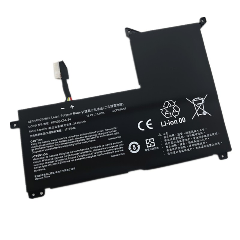 Batterier Clevo NP50PNK-M NP50PNP-M 3510mAh 54Wh