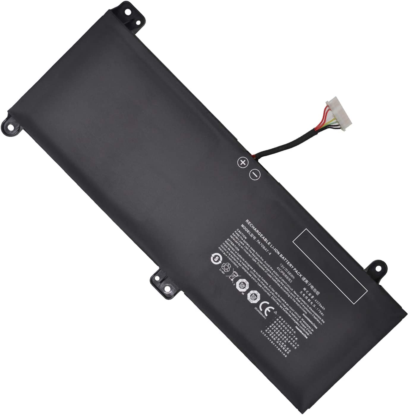 4320mAh 66Wh Batterier Clevo PA70BAT-4