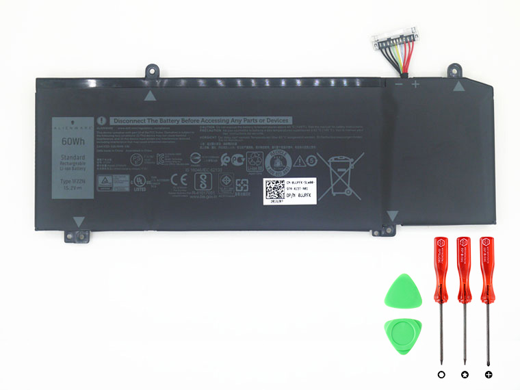 Original 3750mAh 60Wh Dell Alienware m15 P79F P79F001 Batterier