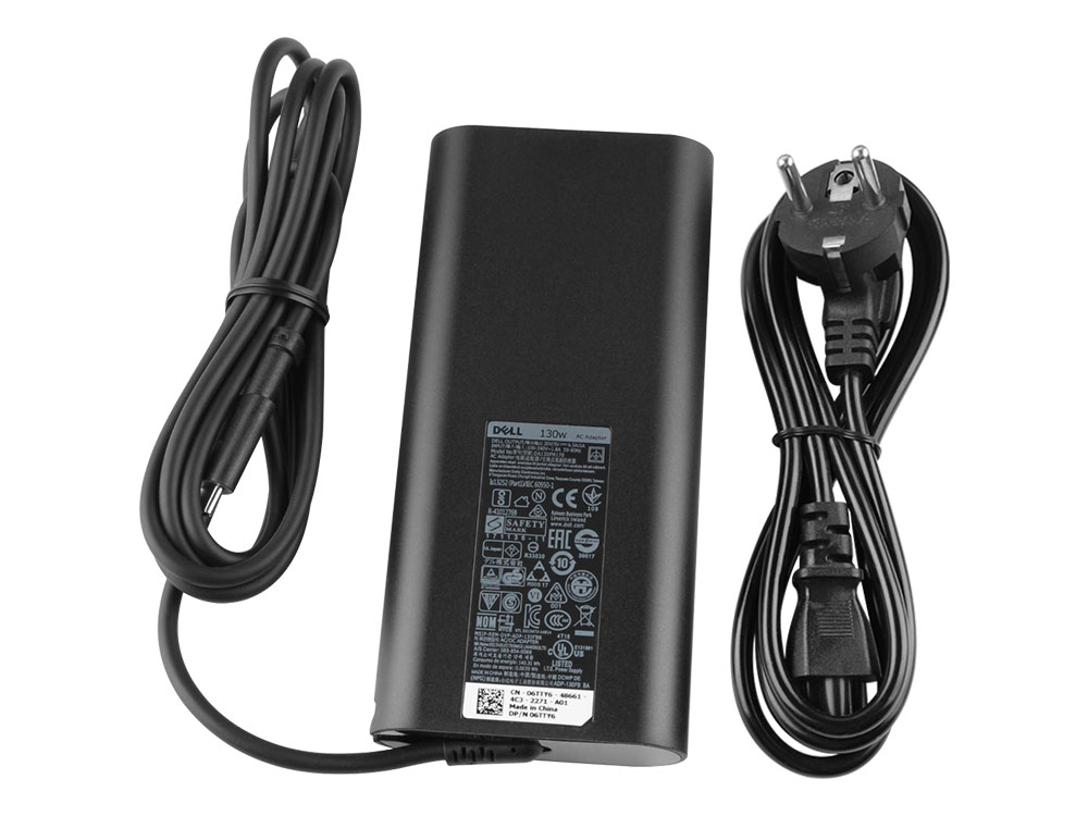 130W USB-C Dell 0K00F5 K00F5 AC Adapter Laddare
