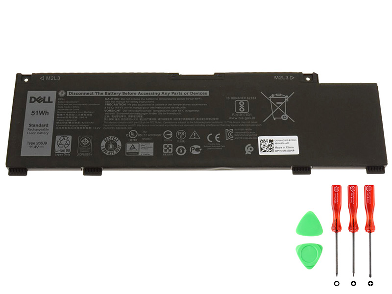 Original 4255mAh 51Wh Dell G3 15 (3590-250K3) Batterier
