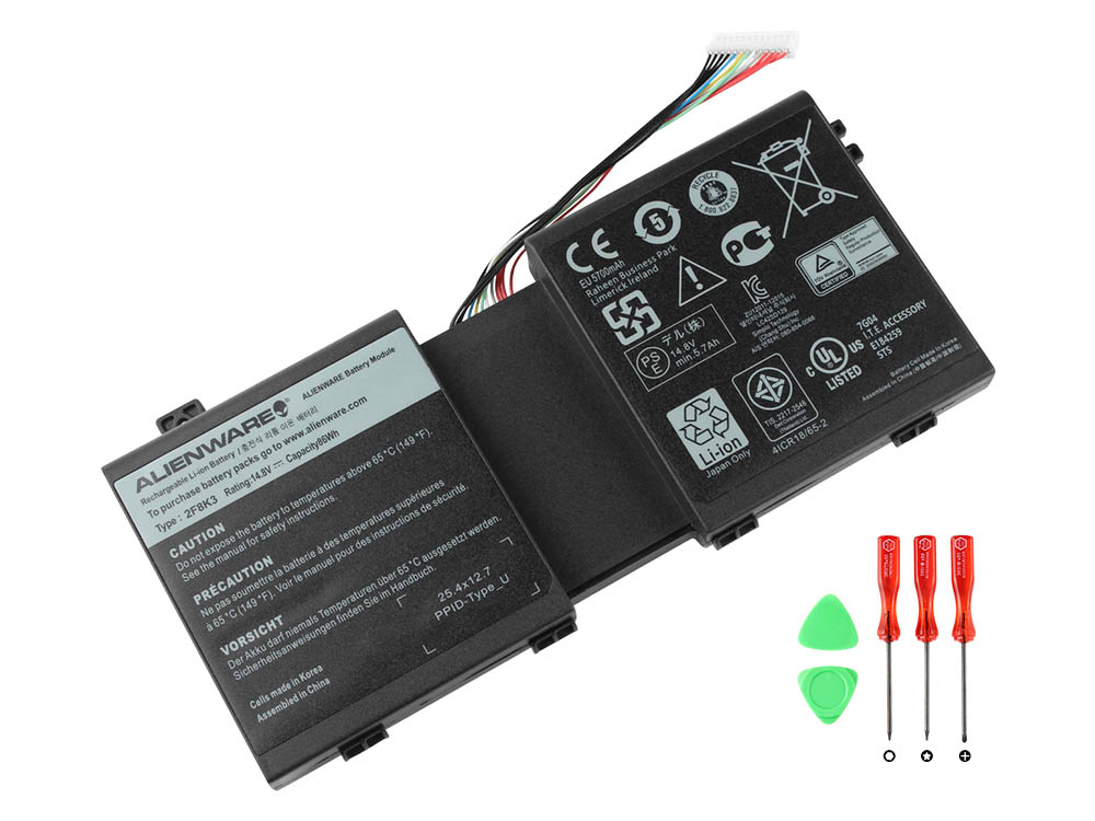 86Wh Original Batterier Dell 0KJ2PX 0G33TT G33TT