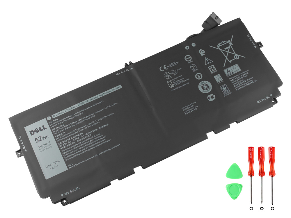 Original 6500mAh 52Wh Dell XPS 13 (9300-294HD) Batterier
