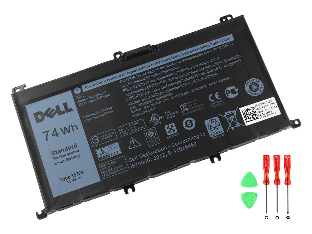 Original 74Wh Batterier Dell Inspiron 15 5576 P57F004