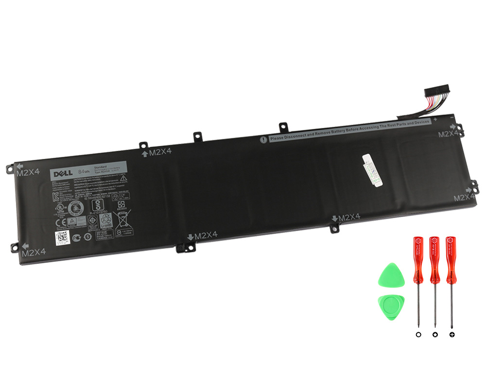Original 84Wh 7600mAh Dell 04GVGH Batterier