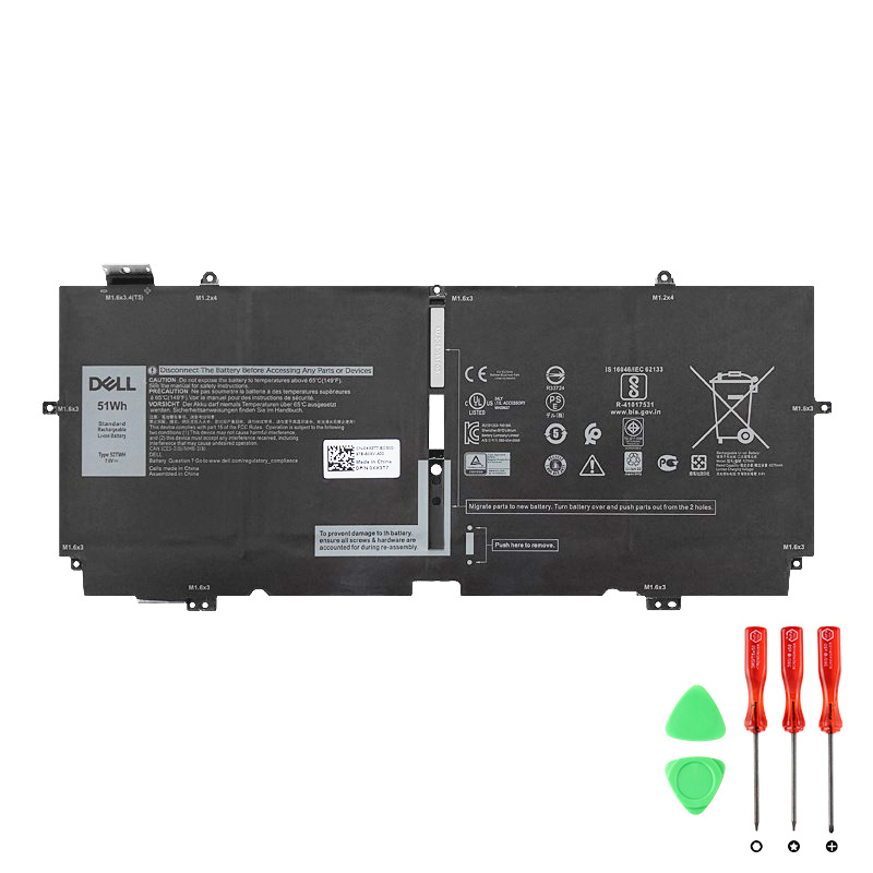 Original Batterier Dell 0DD9VF ODD9VF 6710mAh 51Wh