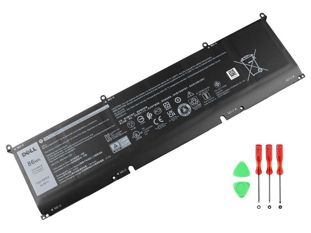 Original 7167mAh 86Wh Batterier Dell 69KF2 70N2F M59JH