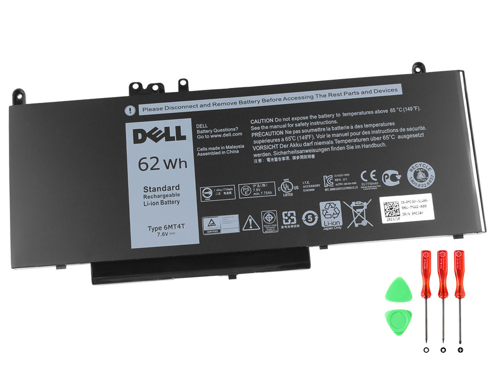 Original 62Wh Batterier Dell Latitude E5570-4TYY8