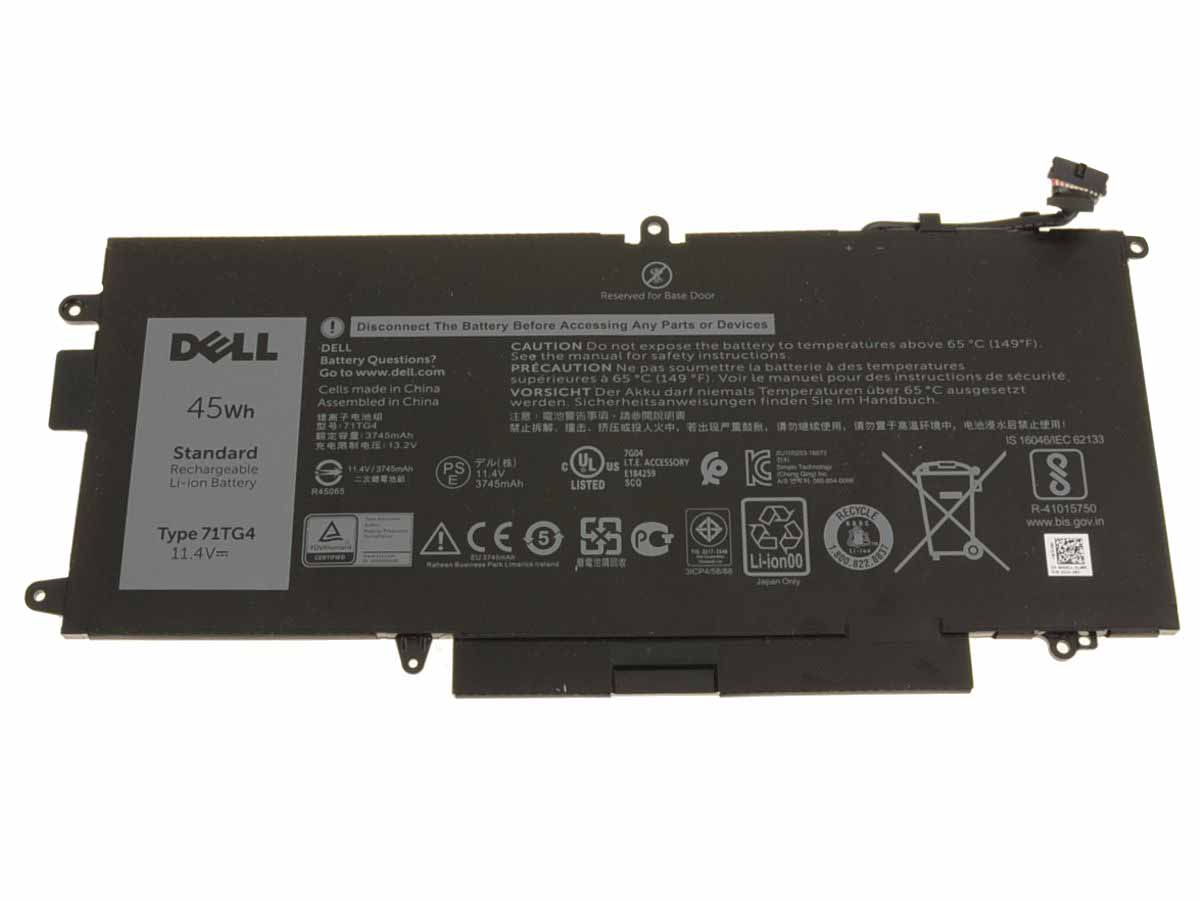 Original 3940mAh 45Wh Dell Latitude 7389 2-in-1 P29S P29S001 Batterier